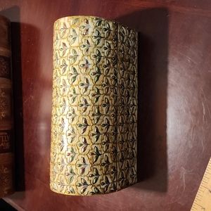 John-Richard Collection Wood with Resin Overlay HandPainted Trinket Box